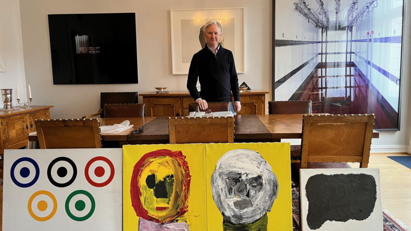 Mottar 13 malerier av Jørgen Dobloug